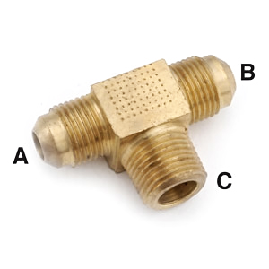 3/8" x 3/8" Flare To MP Tee