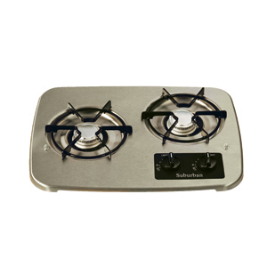 Stainless Drop-In  2 Burner Cooktop Cover