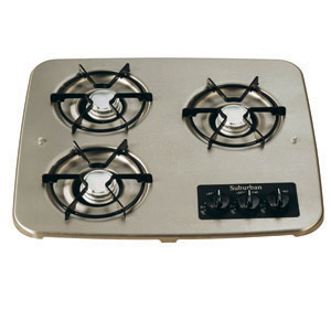 Stainless Drop-In Cooktop Cover for 3 Burner