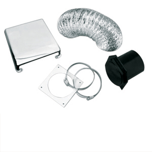Chrome Deluxe Dryer Vent Kit