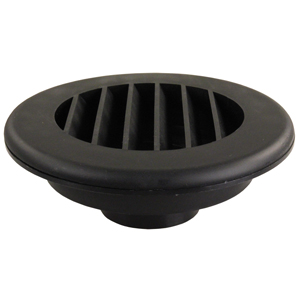 Black 2" No Damper Heat Vent