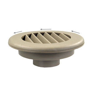 Oak 2" No Damper Heat Vent