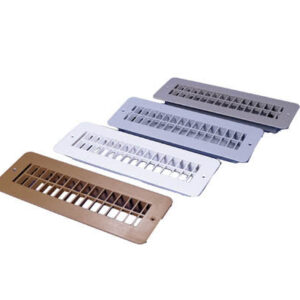 Tan 2-1/2" x 10" Floor Register w/ Damper