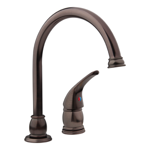 Bronze Kitchen. Goose Neck Faucet