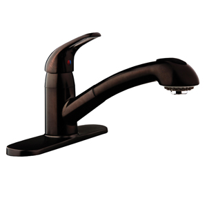 Bronze Pull-Out Kitchen Faucet