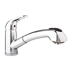 Chrome Pull-Out Kitchen Faucet