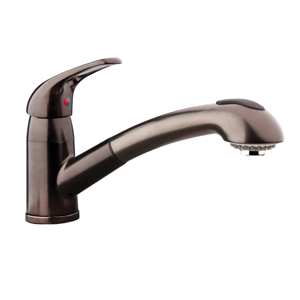 Bronze Pull-Out Kitchen Faucet