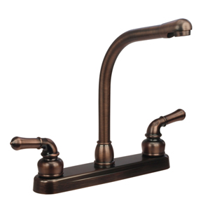 Brass Hi-Rise Kitchen Faucet