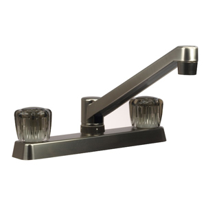 Satin Nickel Two Handle Kitchen Faucet