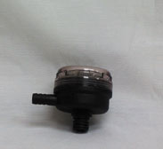 90 deg 1/2" Barb Stainless Steel Strainer