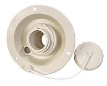 Colonial White Gravity Water Dish