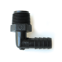 3/8" Barb x 3/8" MPT Elbow Adapter