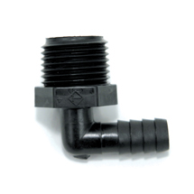 3/8" Barb x 1/2" MPT Elbow Adapter