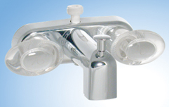 Chrome 2-Handle 4" Tub & Shower Diverter