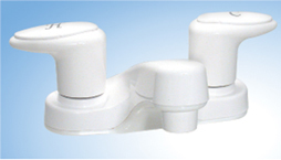 White 2-Handle 4" Lavatory Faucet