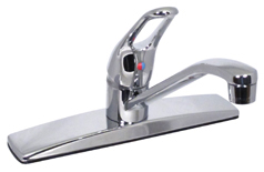 Chrome 8" Single Lever Kitchen Faucet