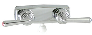 Chrome 2-Handle Tea Cup Style 4" Shower Valve