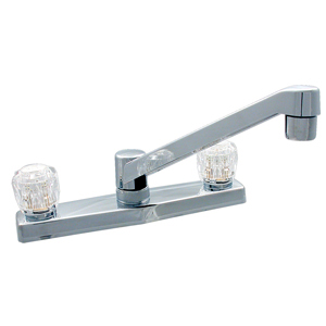 Chrome 8" 2-Handle Kitchen Faucet