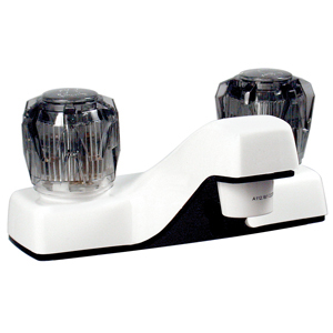 White 2-Handle 4" Lavatory Faucet