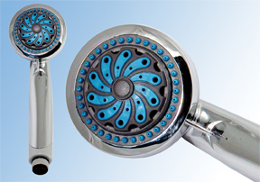 White 5 Function Hand Held Shower Kit