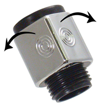 Chrome Flow Control Adapter