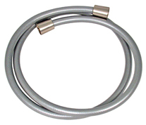 Brushed Nickel 60" Vinyl Hose