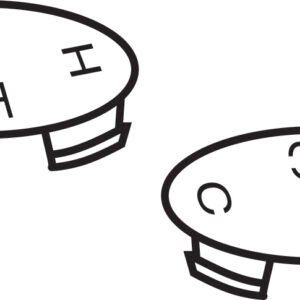 "Hot" Repl Faucet Button Faucet Part