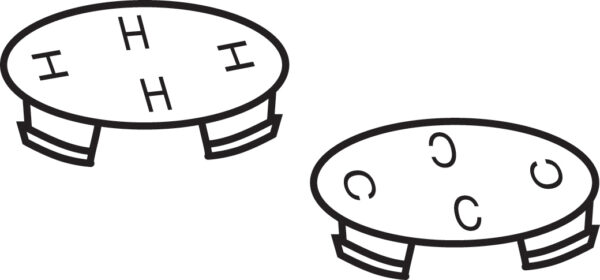 "Hot" Repl Faucet Button Faucet Part