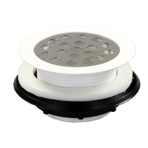 White Plastic Shower Strainer