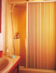 Ivory 36" x 57" Folding Shower Door