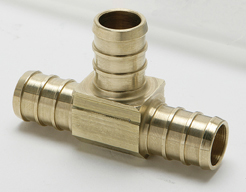 1/2" x 1/2" x 3/8" Pex Tee