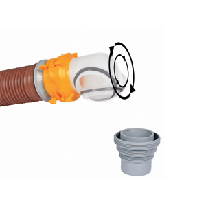 Revolution Swivel Elbow w/4-In-1 Adapter