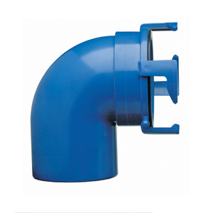 Blue 90 deg Sewer Hose Adapter