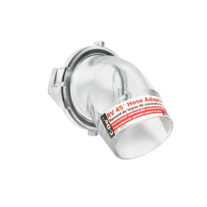 Clear 3" 45 deg Sewer Hose Adapter