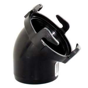 Black 45 deg Hose Adapter, Bulk