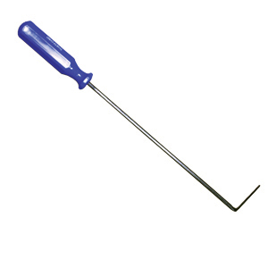 Bent Screwdriver for Cleaning Waste Valve Seals