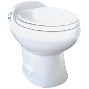 White High Profile Aria Deluxe II Permanent Toilet