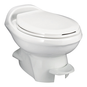 White Low Aqua Magic Style Plus China Bowl Permanent Toilet