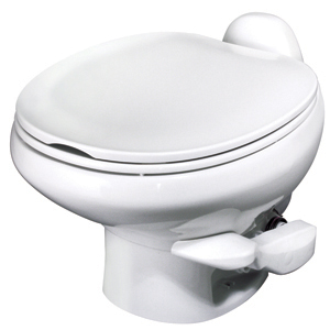 White Low Profile Style II China Bowl Permanent Toilet