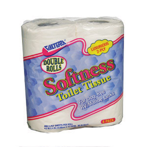 2-Ply Double Roll RV Toilet Tissue, 4/pk