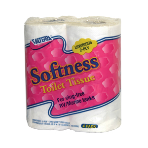 2-ply RV Softness Toilet Tissue, 4/pk