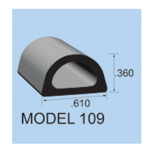 .360" x .610" x 100' Weather Strip