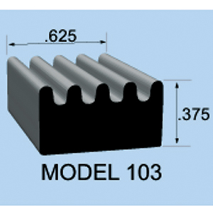 .375" x .625" x 100' Weather Strip