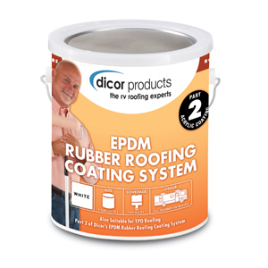 1 Gallon White EPDM Rubber Roof Acrylic Roof Coating