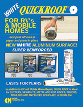 White 6" x 25' Waterproof Roof Repair