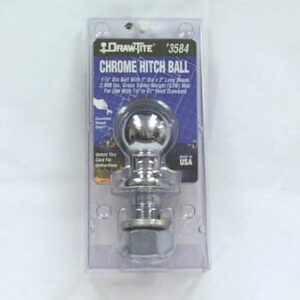 1-7/8" x 1" x 2-1/8" Chrome Hitch Ball, Pkg