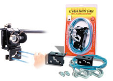 6,000 lb 68" EZ-Hook Safety Cable Kit w/ Anchor Plates, 2/pk