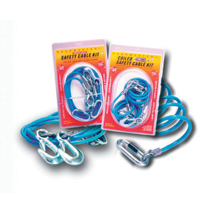 64" 8,000 lb Safety Cables w/ Hooks, 2/pk