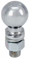 2 x 1 x 3-3/8" Zinc Hitch Ball, Pkg