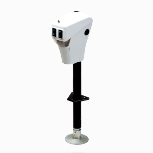 White 3,500 lb Electric Tongue Jack
